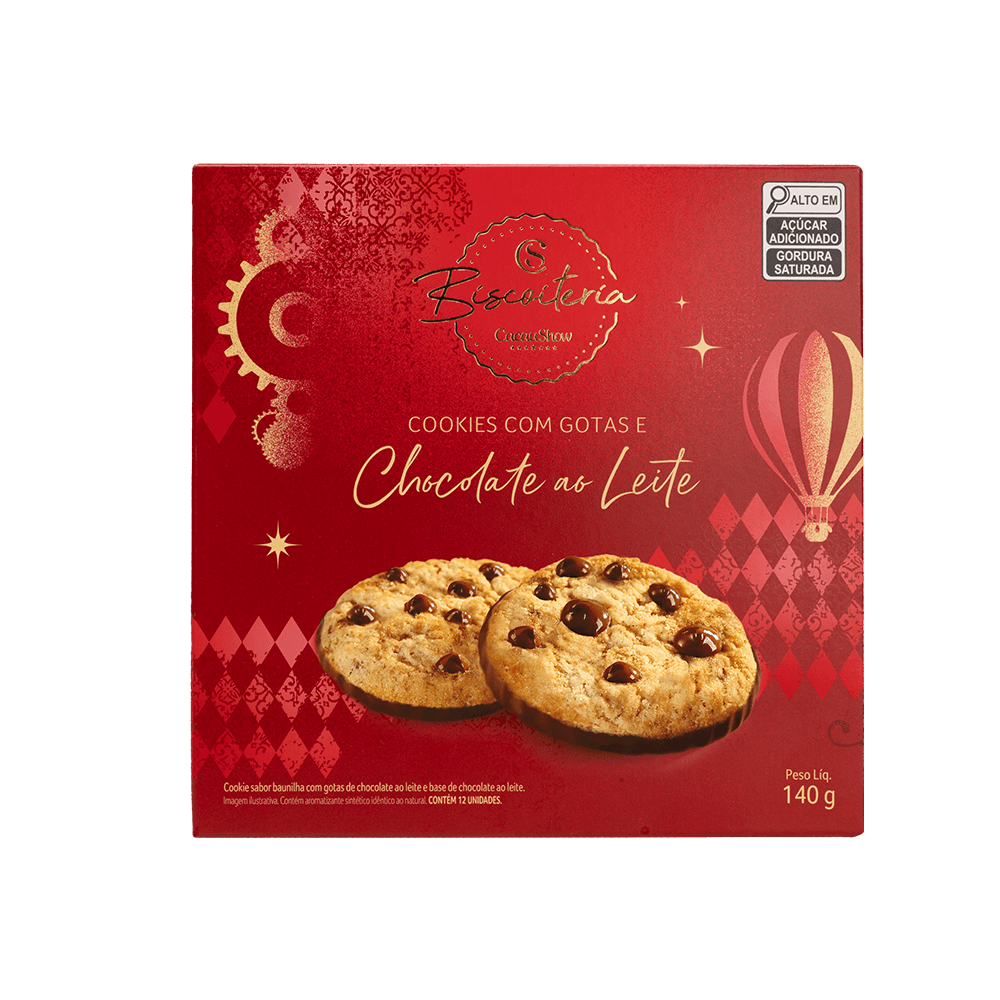 Cookies de Natal com Gotas ao Leite 140g