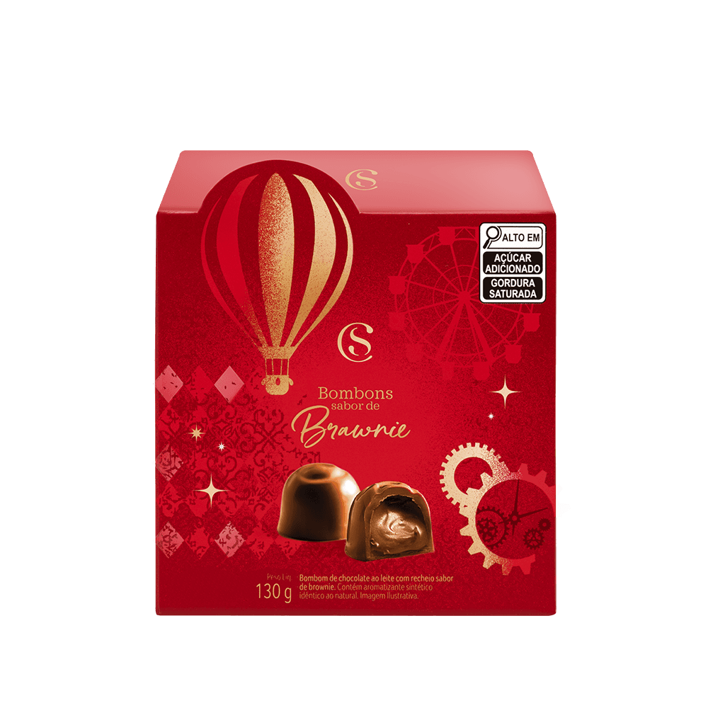 Cubo com Bombons Brownie 130g