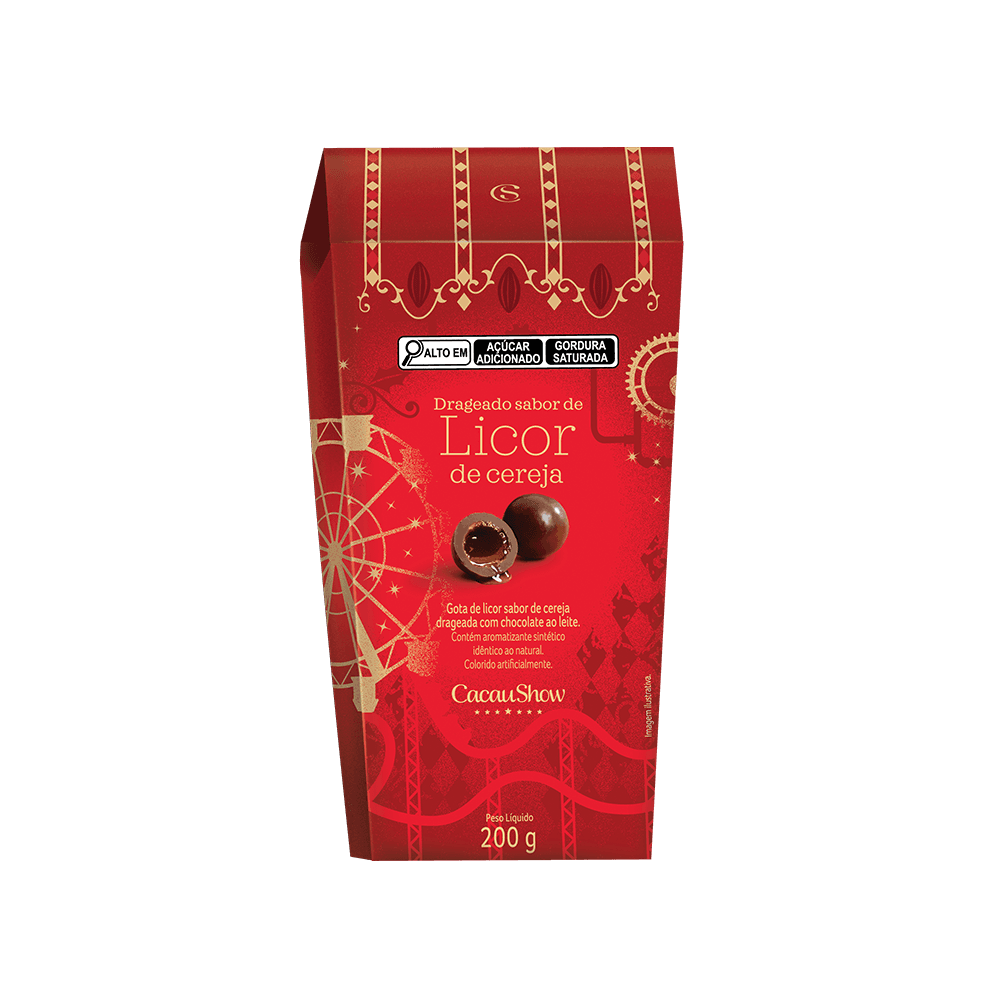 Drageados ao Leite com Licor de Cereja 200g